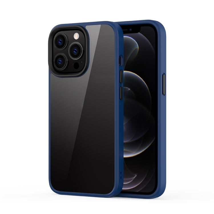 Ming Shield Hybrid Frosted Transparent PC + TPU Scratchproof Shockproof Case, For iPhone 13 Pro Max