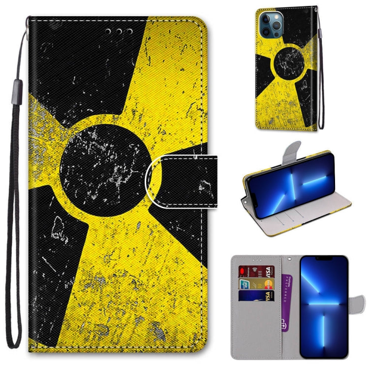 Coloured Drawing Cross Texture Horizontal Flip PU Leather Case with Holder & Card Slots & Wallet & Lanyard, For iPhone 13 Pro