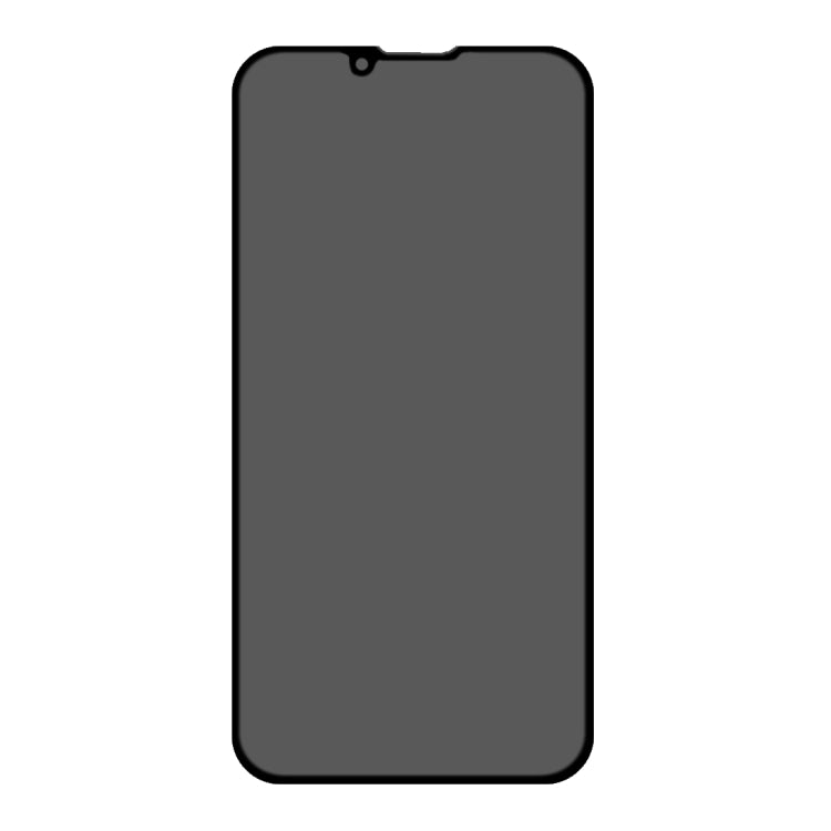 For iPhone 16e / 13 / 13 Pro Anti-peeping Plasma Oil Coated High Aluminum Wear-resistant Tempered Glass Film