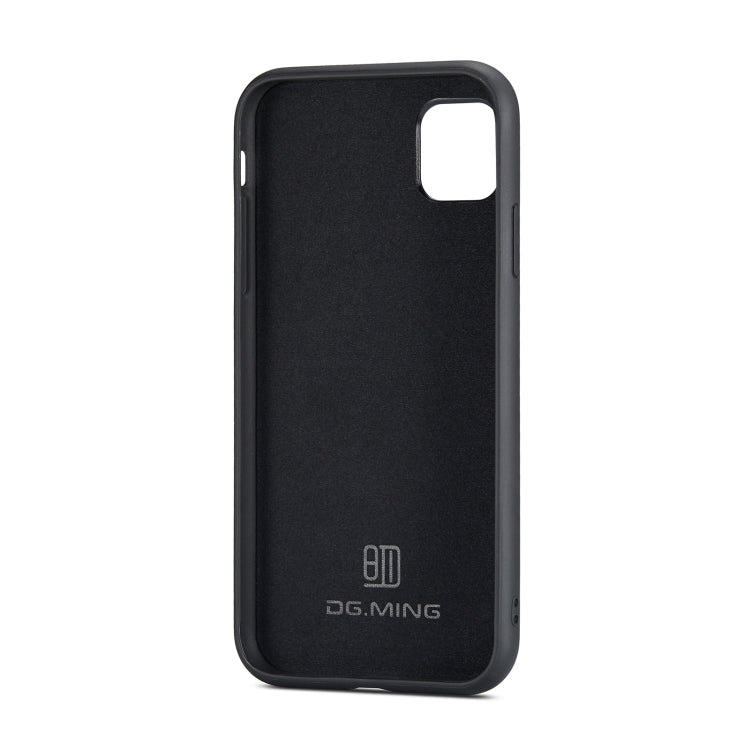 DG.MING M2 Series 3-Fold Multi Card Bag + Magnetic Back Cover Shockproof Case with Wallet & Holder Function