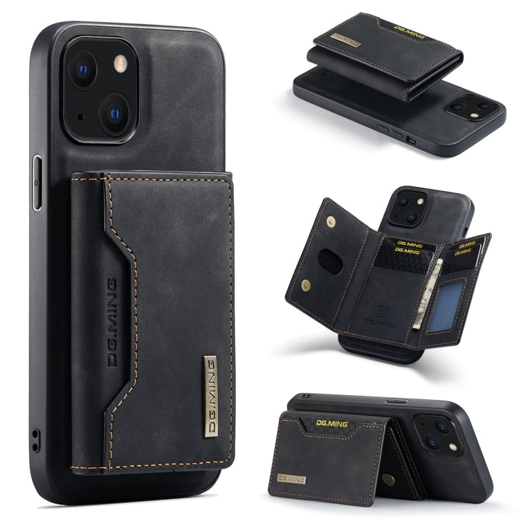 DG.MING M2 Series 3-Fold Card Bag + Magnetic Shockproof Case with Wallet & Holder Function