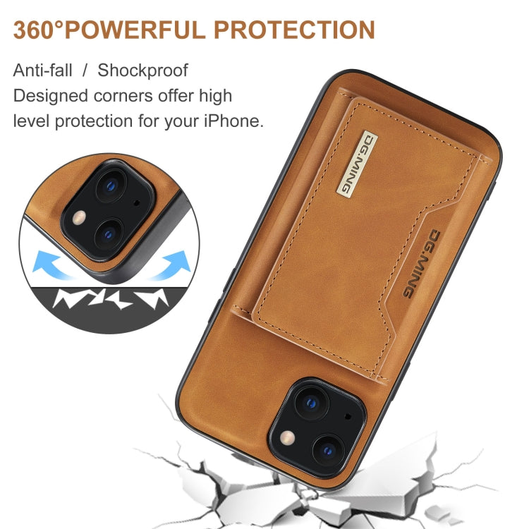 DG.MING M2 Series 3-Fold Card Bag + Magnetic Shockproof Case with Wallet & Holder Function