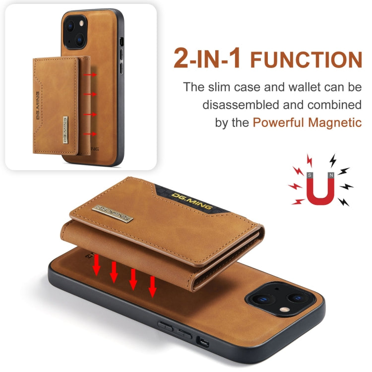 DG.MING M2 Series 3-Fold Card Bag + Magnetic Shockproof Case with Wallet & Holder Function