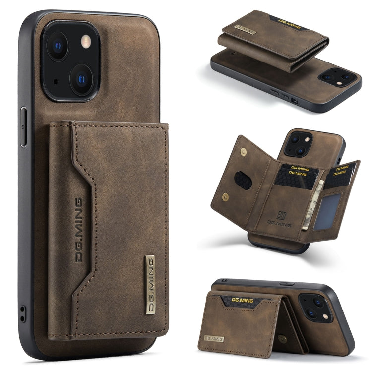 DG.MING M2 Series 3-Fold Card Bag + Magnetic Shockproof Case with Wallet & Holder Function