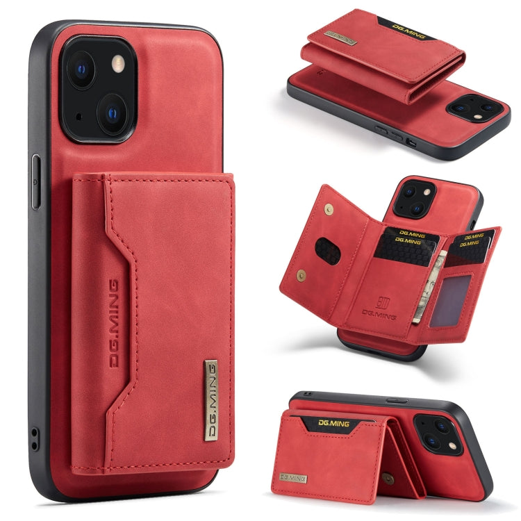 DG.MING M2 Series 3-Fold Card Bag + Magnetic Shockproof Case with Wallet & Holder Function