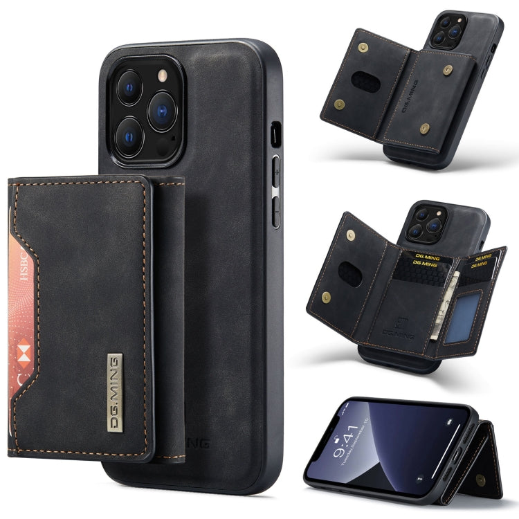 DG.MING M2 Series 3-Fold Card Bag + Magnetic Shockproof Case with Wallet & Holder Function
