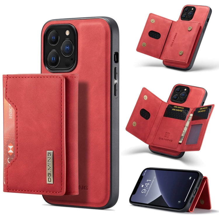DG.MING M2 Series 3-Fold Card Bag + Magnetic Shockproof Case with Wallet & Holder Function