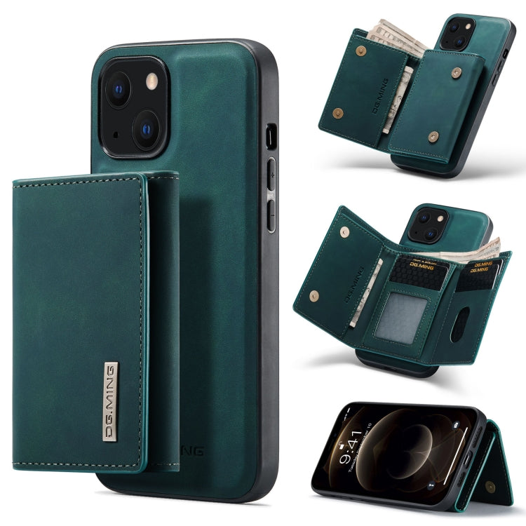 DG.MING M1 Series 3-Fold Multi Card Wallet + Magnetic Shockproof Case with Holder Function