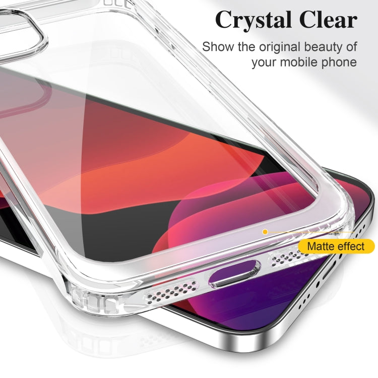 Crystal Clear Shockproof PC + TPU Protective Case, For iPhone 13 mini, For iPhone 13, For iPhone 13 Pro, For iPhone 13 Pro Max, For iPhone 12 mini, For iPhone 12, For iPhone 12 Pro, For iPhone 12 Pro Max, For iPhone 11, For iPhone 11 Pro...