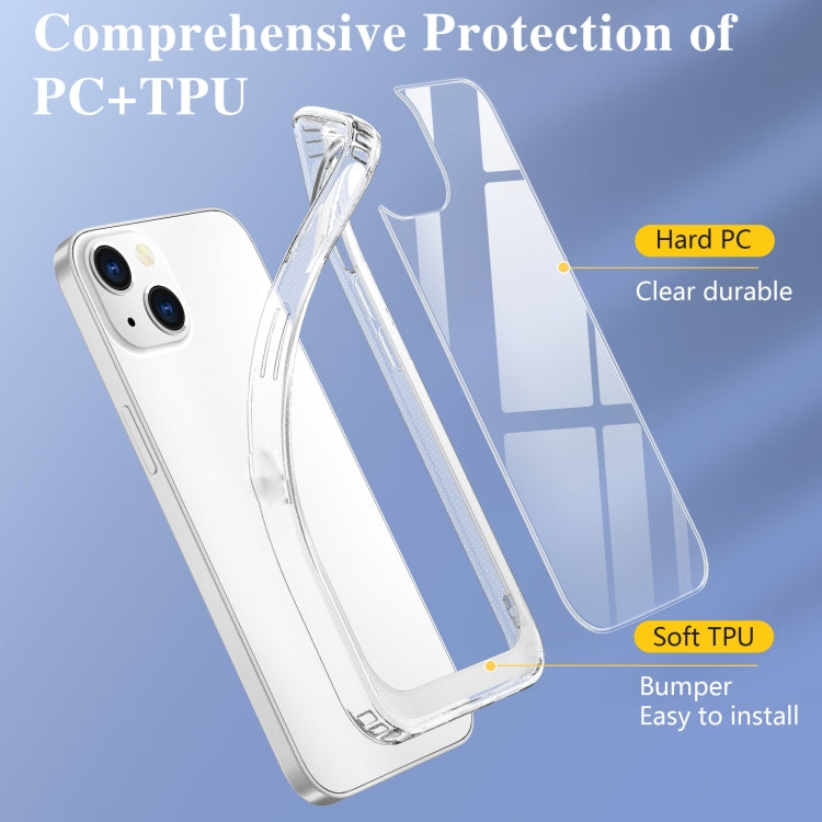 Crystal Clear Shockproof PC + TPU Protective Case, For iPhone 13 mini, For iPhone 13, For iPhone 13 Pro, For iPhone 13 Pro Max, For iPhone 12 mini, For iPhone 12, For iPhone 12 Pro, For iPhone 12 Pro Max, For iPhone 11, For iPhone 11 Pro...