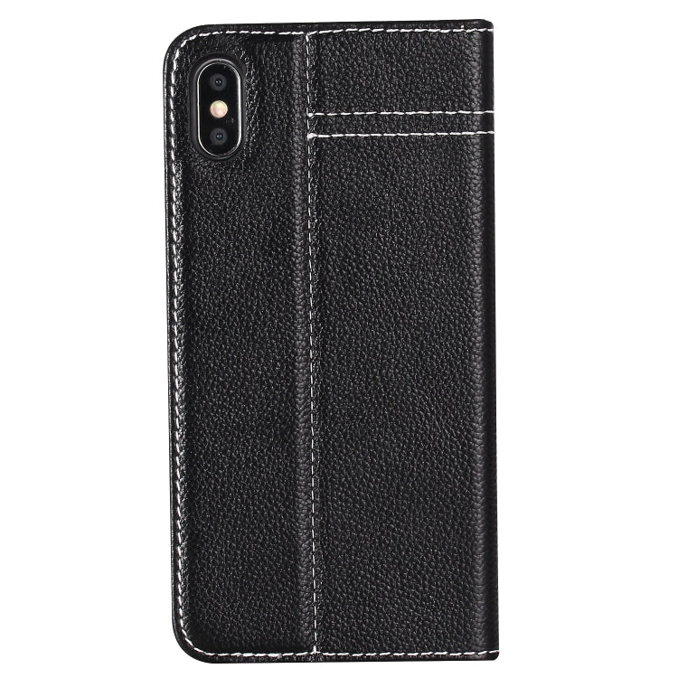 GEBEI Top-grain Leather Horizontal Flip Protective Case with Holder & Card Slots, For iPhone XR, For iPhone XS Max, For Galaxy Note 10, For Galaxy Note 10+