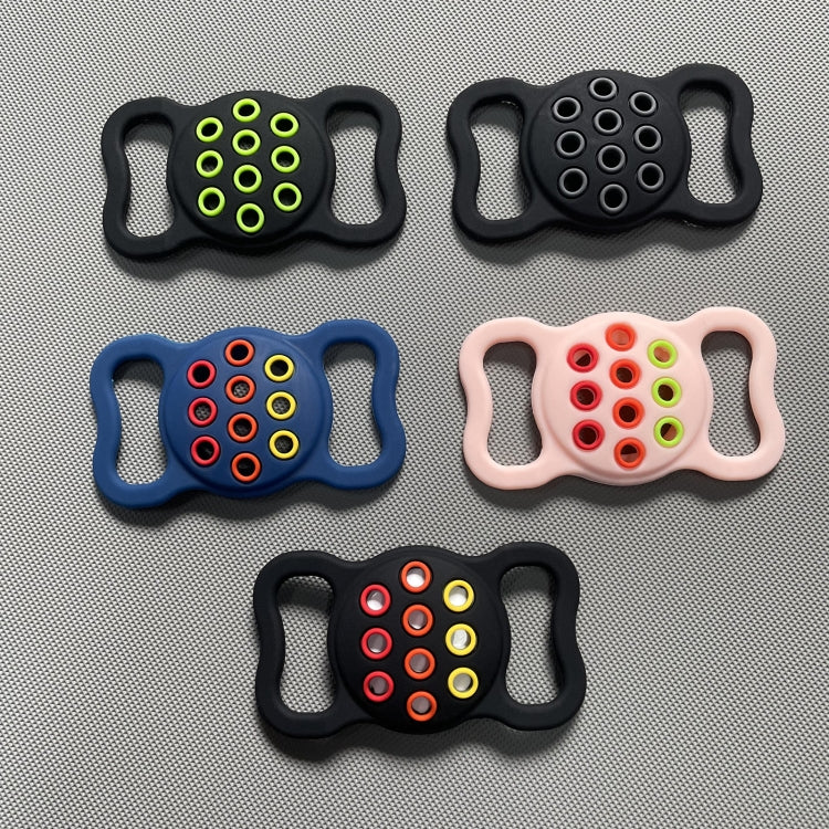 Pet Dog Cat Collar Dual-color Shockproof Silicone Protective Cover Case, For AirTag