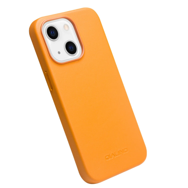 QIALINO Nappa Cowhide MagSafe Magnetic Protective Case, For iPhone 13, For iPhone 13 mini, For iPhone 13 Pro, For iPhone 13 Pro Max