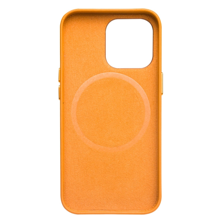 QIALINO Nappa Cowhide MagSafe Magnetic Protective Case, For iPhone 13, For iPhone 13 mini, For iPhone 13 Pro, For iPhone 13 Pro Max