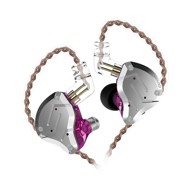 KZ ZS10 Pro 10-unit Ring Iron Gaming In-ear Wired Earphone,, ZS10 Pro Mic Version(Glare Gold), ZS10 Pro Mic Version(Purple), ZS10 Pro Mic Version(Diamond Blue), ZS10 Pro Standard Version(Black), ZS10 Pro Standard Version(Blue)...