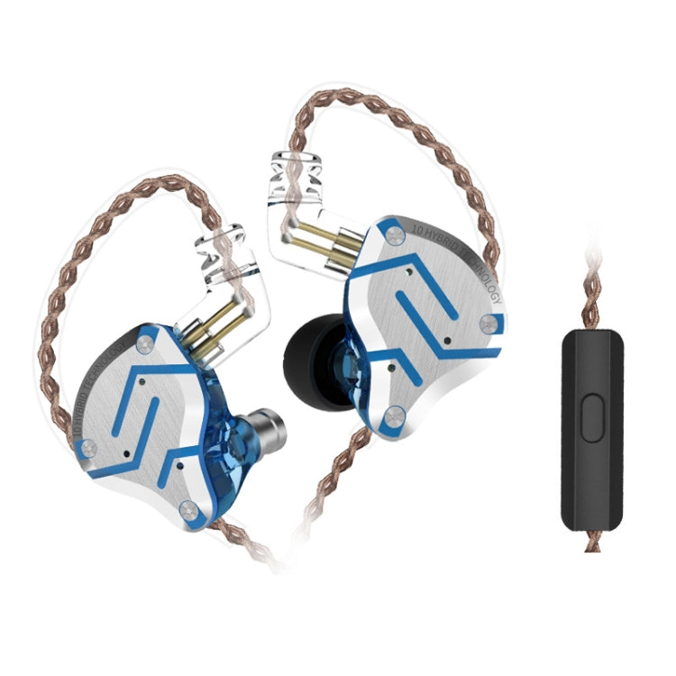 KZ ZS10 Pro 10-unit Ring Iron Gaming In-ear Wired Earphone,, ZS10 Pro Mic Version(Glare Gold), ZS10 Pro Mic Version(Purple), ZS10 Pro Mic Version(Diamond Blue), ZS10 Pro Standard Version(Black), ZS10 Pro Standard Version(Blue)...