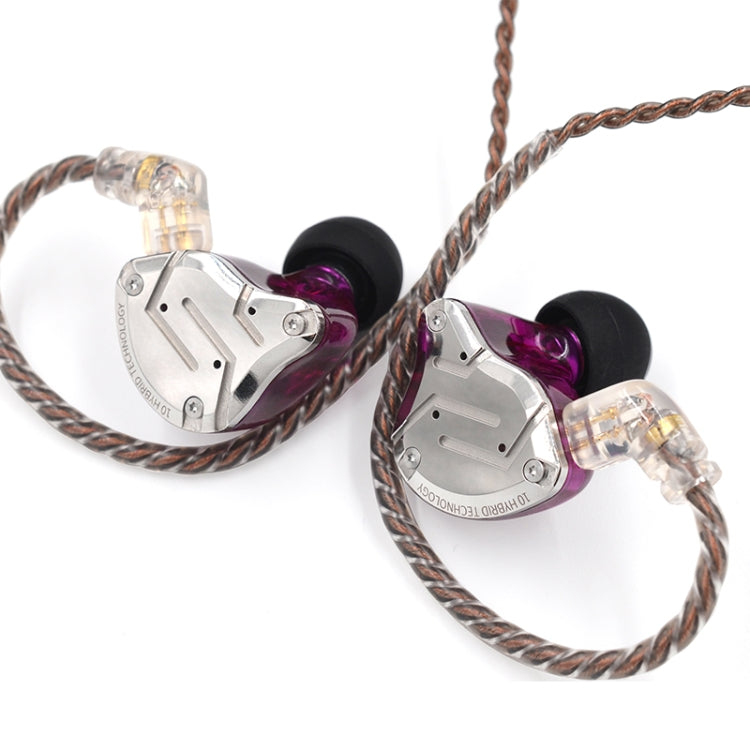 KZ ZS10 Pro 10-unit Ring Iron Gaming In-ear Wired Earphone,, ZS10 Pro Mic Version(Glare Gold), ZS10 Pro Mic Version(Purple), ZS10 Pro Mic Version(Diamond Blue), ZS10 Pro Standard Version(Black), ZS10 Pro Standard Version(Blue)...