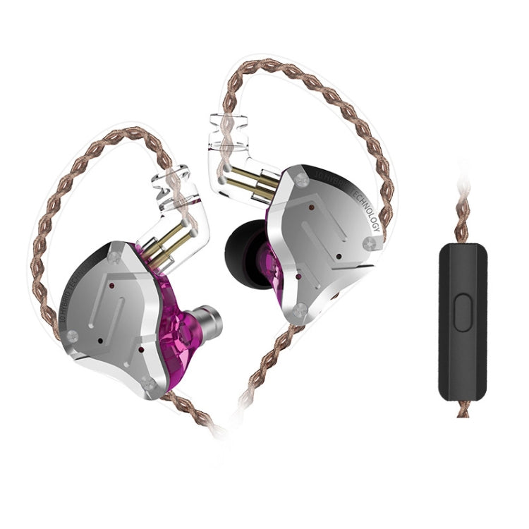 KZ ZS10 Pro 10-unit Ring Iron Gaming In-ear Wired Earphone,, ZS10 Pro Mic Version(Glare Gold), ZS10 Pro Mic Version(Purple), ZS10 Pro Mic Version(Diamond Blue), ZS10 Pro Standard Version(Black), ZS10 Pro Standard Version(Blue)...