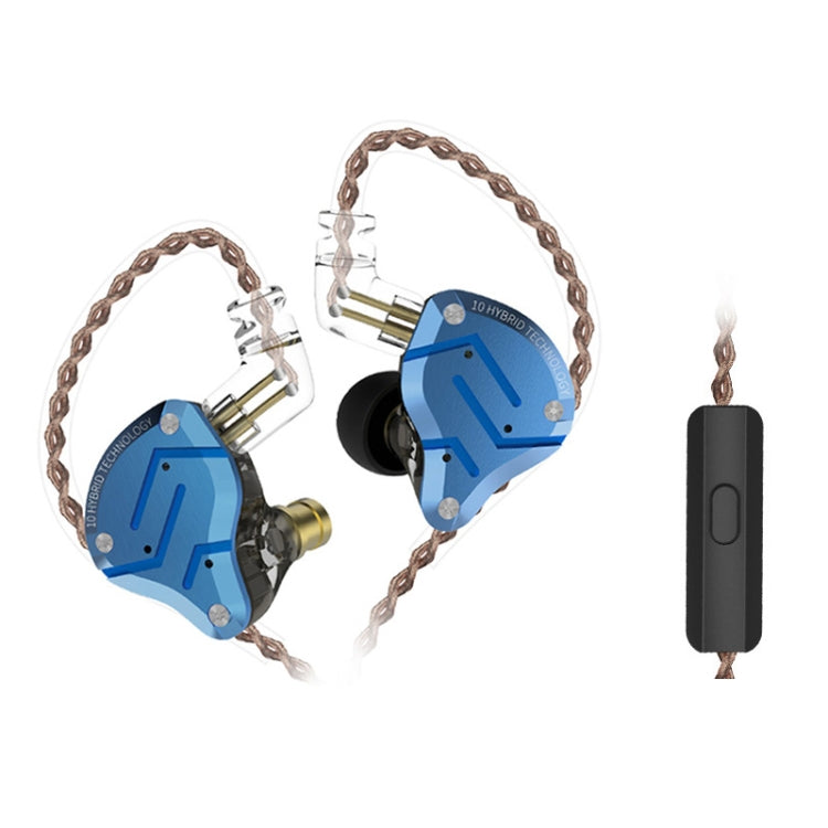 KZ ZS10 Pro 10-unit Ring Iron Gaming In-ear Wired Earphone,, ZS10 Pro Mic Version(Glare Gold), ZS10 Pro Mic Version(Purple), ZS10 Pro Mic Version(Diamond Blue), ZS10 Pro Standard Version(Black), ZS10 Pro Standard Version(Blue)...