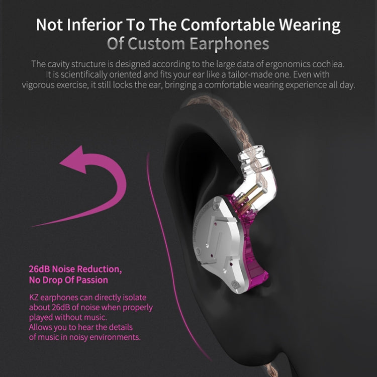 KZ ZS10 Pro 10-unit Ring Iron Gaming In-ear Wired Earphone,, ZS10 Pro Mic Version(Glare Gold), ZS10 Pro Mic Version(Purple), ZS10 Pro Mic Version(Diamond Blue), ZS10 Pro Standard Version(Black), ZS10 Pro Standard Version(Blue)...