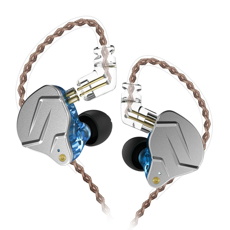 KZ ZSN Pro Ring Iron Hybrid Drive Metal In-ear Wired Earphone,, ZSN Mic Version(Grey), ZSN Mic Version(Blue), ZSN Mic Version(Purple), ZSN Standard Version(Grey), ZSN Standard Version(Blue), ZSN Standard Version(Purple)