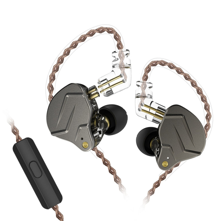 KZ ZSN Pro Ring Iron Hybrid Drive Metal In-ear Wired Earphone,, ZSN Mic Version(Grey), ZSN Mic Version(Blue), ZSN Mic Version(Purple), ZSN Standard Version(Grey), ZSN Standard Version(Blue), ZSN Standard Version(Purple)