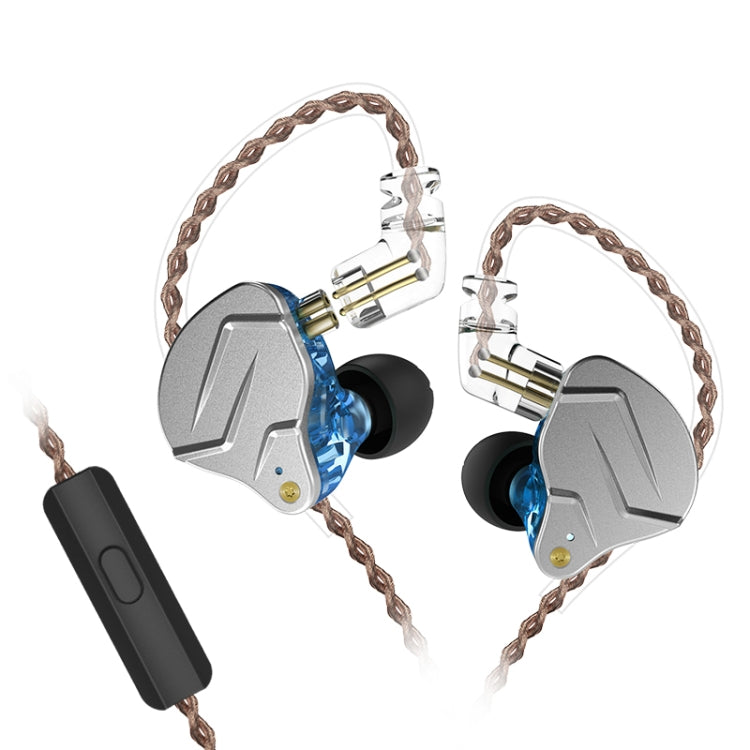 KZ ZSN Pro Ring Iron Hybrid Drive Metal In-ear Wired Earphone,, ZSN Mic Version(Grey), ZSN Mic Version(Blue), ZSN Mic Version(Purple), ZSN Standard Version(Grey), ZSN Standard Version(Blue), ZSN Standard Version(Purple)