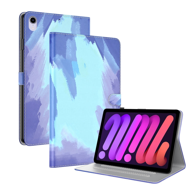Watercolor Pattern Skin Feel Magnetic Horizontal Flip PU Leather Case with Holder & Card Slots & Photo Frame & Sleep / Wake-up Function, For iPad mini 2024 / mini 6, For iPad Pro 12.9 2022 / 2021 / 2020, For iPad Pro 11 2022 / 2021&2018 / Air 4 (2020)...