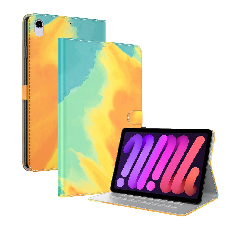 Watercolor Pattern Skin Feel Magnetic Horizontal Flip PU Leather Case with Holder & Card Slots & Photo Frame & Sleep / Wake-up Function, For iPad mini 2024 / mini 6, For iPad Pro 12.9 2022 / 2021 / 2020, For iPad Pro 11 2022 / 2021&2018 / Air 4 (2020)...