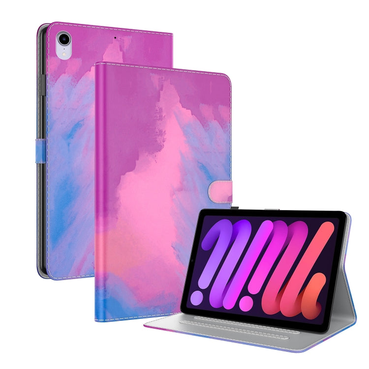 Watercolor Pattern Skin Feel Magnetic Horizontal Flip PU Leather Case with Holder & Card Slots & Photo Frame & Sleep / Wake-up Function, For iPad mini 2024 / mini 6, For iPad Pro 12.9 2022 / 2021 / 2020, For iPad Pro 11 2022 / 2021&2018 / Air 4 (2020)...