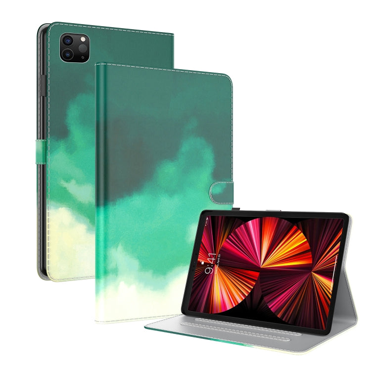 Watercolor Pattern Skin Feel Magnetic Horizontal Flip PU Leather Case with Holder & Card Slots & Photo Frame & Sleep / Wake-up Function, For iPad mini 2024 / mini 6, For iPad Pro 12.9 2022 / 2021 / 2020, For iPad Pro 11 2022 / 2021&2018 / Air 4 (2020)...