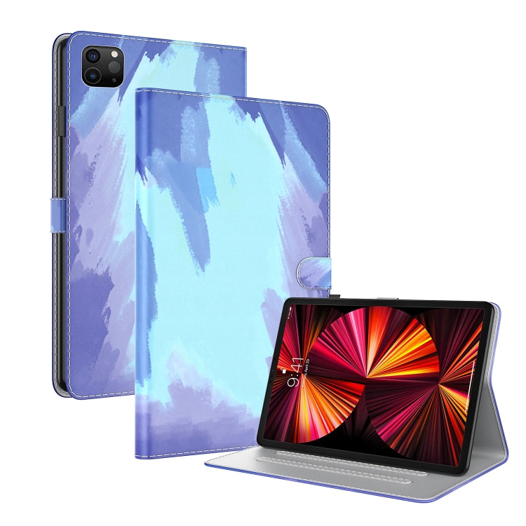 Watercolor Pattern Skin Feel Magnetic Horizontal Flip PU Leather Case with Holder & Card Slots & Photo Frame & Sleep / Wake-up Function, For iPad mini 2024 / mini 6, For iPad Pro 12.9 2022 / 2021 / 2020, For iPad Pro 11 2022 / 2021&2018 / Air 4 (2020)...