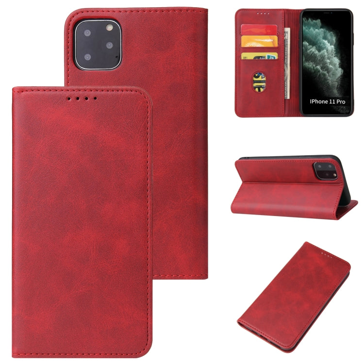 Calf Texture Magnetic Horizontal Flip Leather Case with Holder & Card Slots & Wallet, For iPhone 12 mini, For iPhone 12 / 12 Pro, For iPhone 12 Pro Max, For iPhone 11 Pro, For iPhone 11 Pro Max, For iPhone X / XS