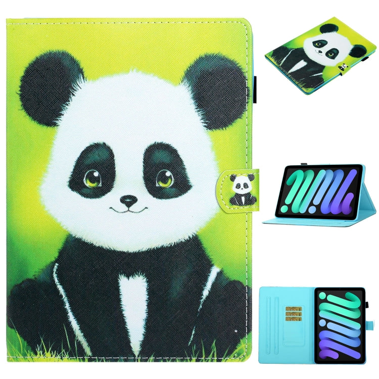 Coloured Drawing Horizontal Flip Leather Case with Holder & Card Slot & Sleep / Wake-up Function, For iPad mini 2024 / mini 6