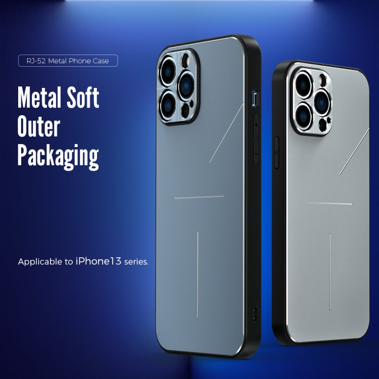 R-JUST RJ-52 3-Line Style Metal TPU Shockproof Protective Case, For iPhone 13, For iPhone 13 Pro, For iPhone 13 Pro Max, For iPhone 12, For iPhone 12 Pro, For iPhone 12 Pro Max