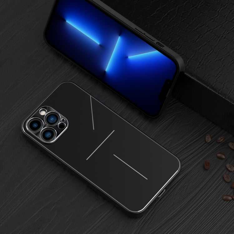 R-JUST RJ-52 3-Line Style Metal TPU Shockproof Protective Case, For iPhone 13, For iPhone 13 Pro, For iPhone 13 Pro Max, For iPhone 12, For iPhone 12 Pro, For iPhone 12 Pro Max