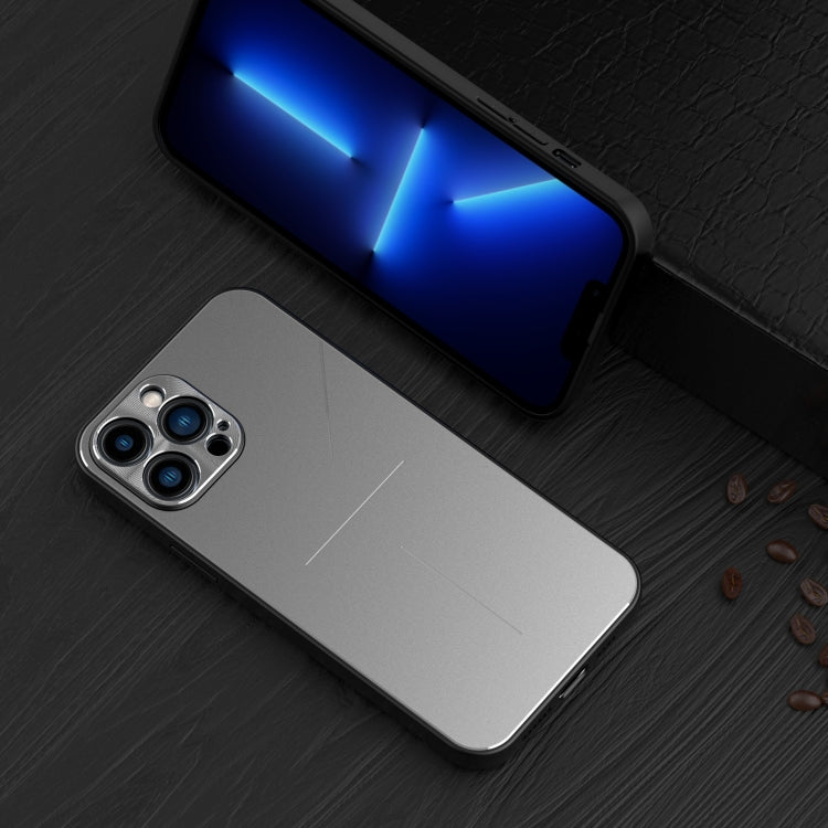 R-JUST RJ-52 3-Line Style Metal TPU Shockproof Protective Case, For iPhone 13, For iPhone 13 Pro, For iPhone 13 Pro Max, For iPhone 12, For iPhone 12 Pro, For iPhone 12 Pro Max