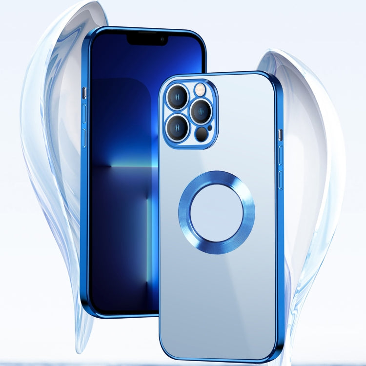 9D Electroplated Edge Metal Ring Clear PC + TPU Shockproof Case, For iPhone 13, For iPhone 13 Pro, For iPhone 13 Pro Max, For iPhone 12