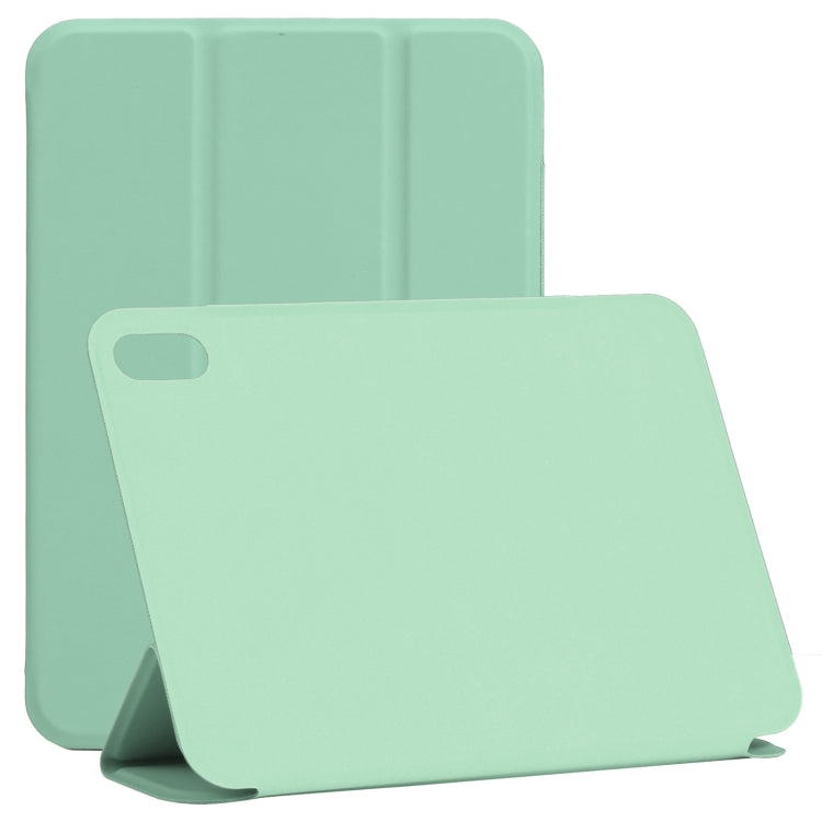 Horizontal Flip Ultra-thin Double-sided Clip Non-buckle Magnetic PU Tablet Leather Case With Three-folding Holder & Sleep / Wake-up Function, For iPad mini 2024 / mini 6