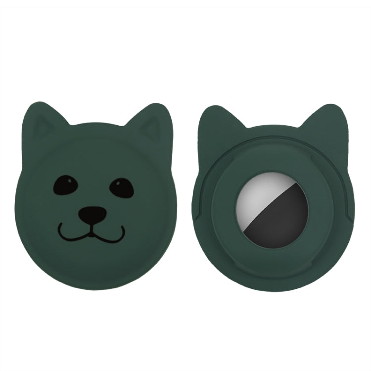Cute Cartoon Pet Collar Anti-lost Tracker Silicone Case For AirTag, Serious Face, Naughty Smiley, Hanhan Smile