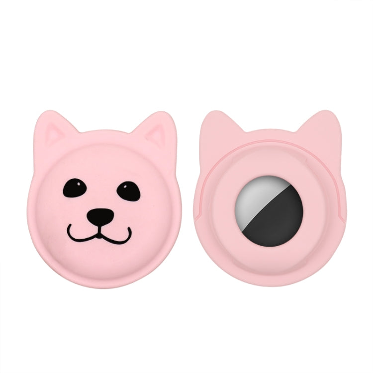 Cute Cartoon Pet Collar Anti-lost Tracker Silicone Case For AirTag, Serious Face, Naughty Smiley, Hanhan Smile