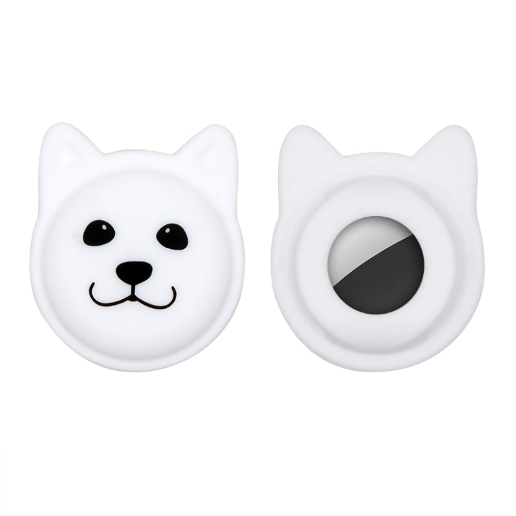 Cute Cartoon Pet Collar Anti-lost Tracker Silicone Case For AirTag, Serious Face, Naughty Smiley, Hanhan Smile