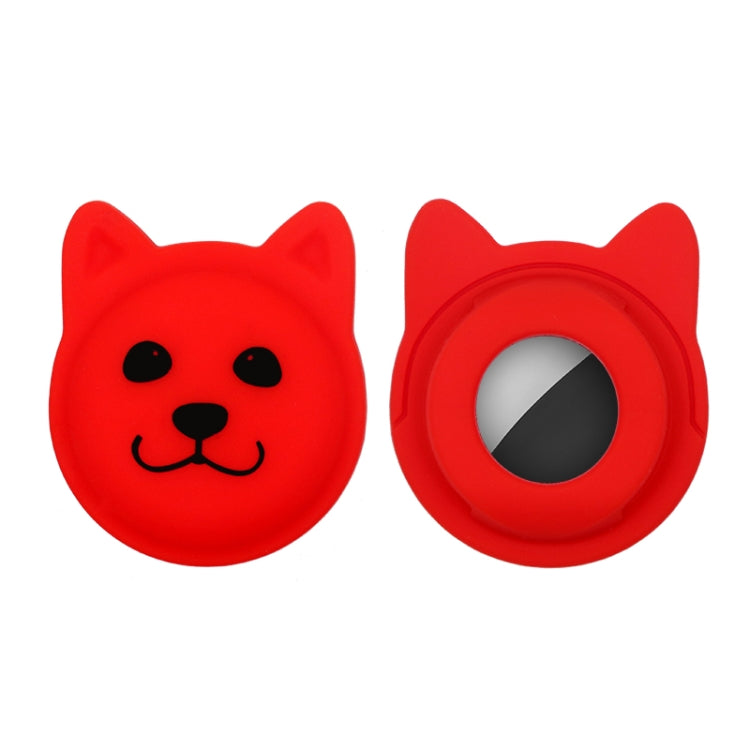 Cute Cartoon Pet Collar Anti-lost Tracker Silicone Case For AirTag, Serious Face, Naughty Smiley, Hanhan Smile