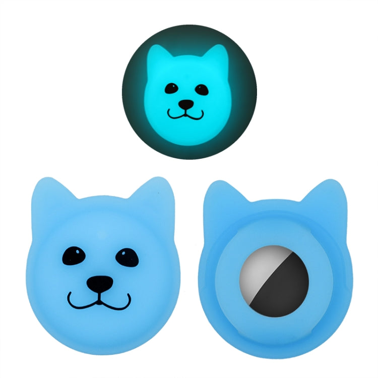 Cute Cartoon Pet Collar Anti-lost Tracker Silicone Case For AirTag, Serious Face, Naughty Smiley, Hanhan Smile