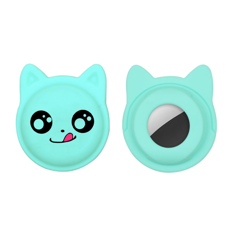 Cute Cartoon Pet Collar Anti-lost Tracker Silicone Case For AirTag, Serious Face, Naughty Smiley, Hanhan Smile