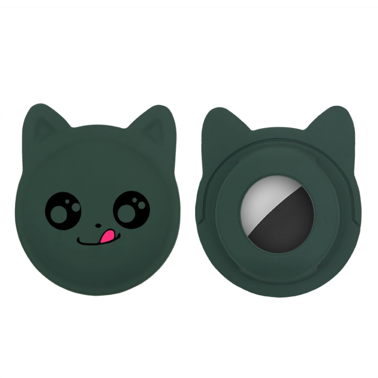 Cute Cartoon Pet Collar Anti-lost Tracker Silicone Case For AirTag, Serious Face, Naughty Smiley, Hanhan Smile
