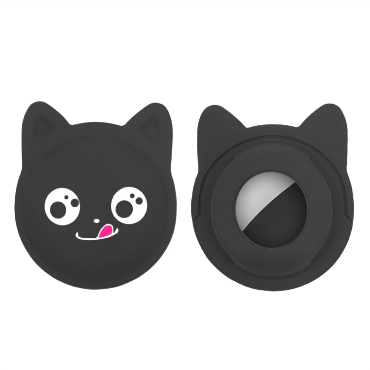 Cute Cartoon Pet Collar Anti-lost Tracker Silicone Case For AirTag, Naughty Smile