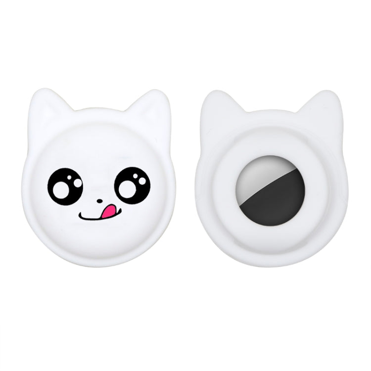 Cute Cartoon Pet Collar Anti-lost Tracker Silicone Case For AirTag, Serious Face, Naughty Smiley, Hanhan Smile