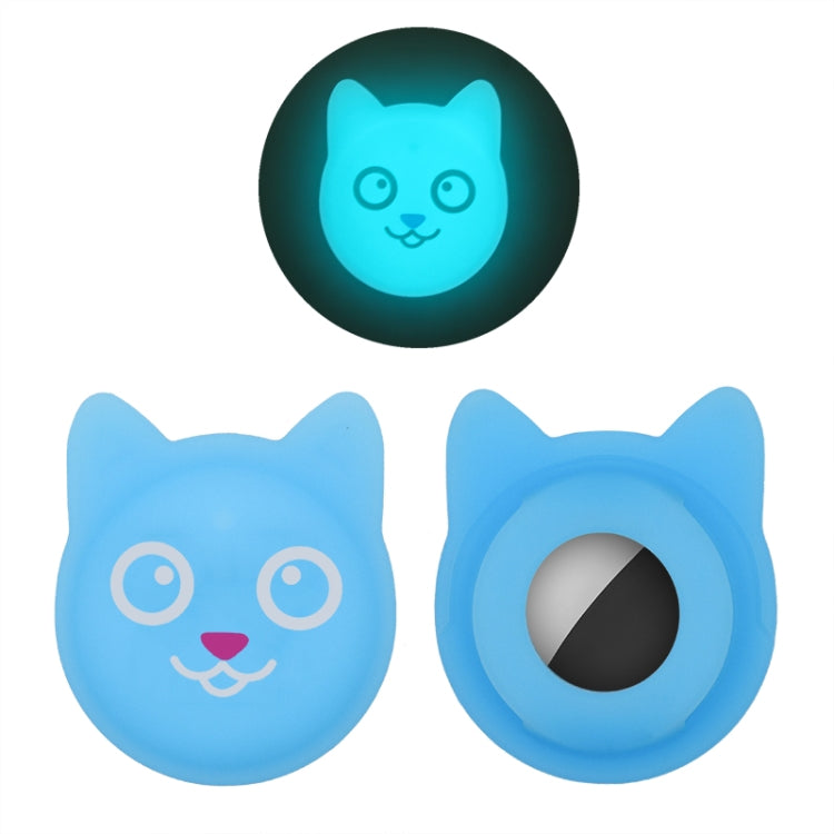 Cute Cartoon Pet Collar Anti-lost Tracker Silicone Case For AirTag, Serious Face, Naughty Smiley, Hanhan Smile