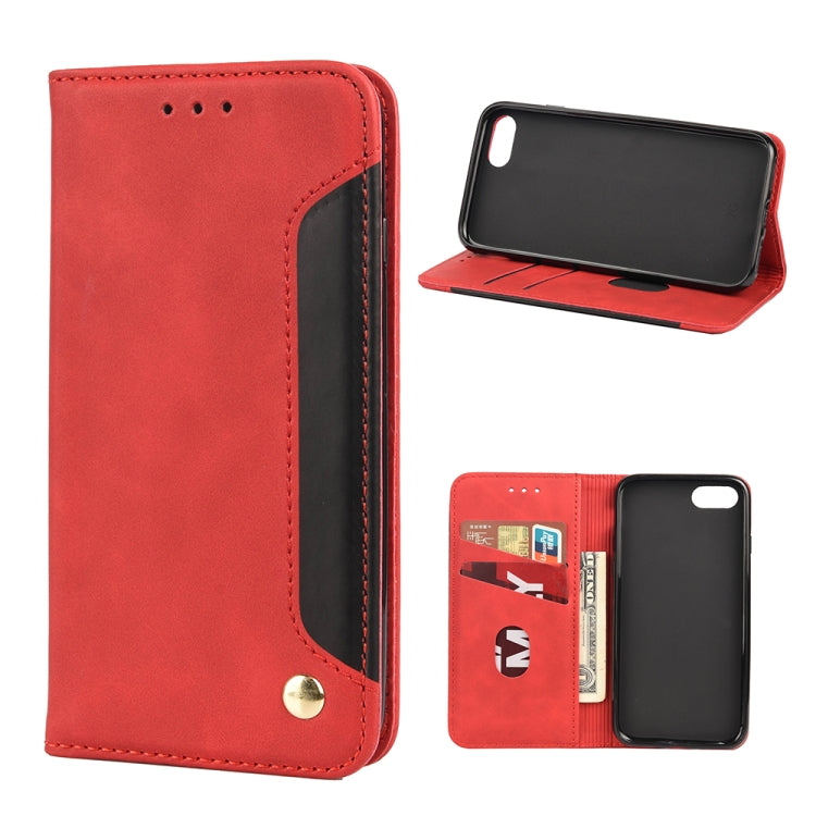 Skin Feel Splicing Leather Phone Case
